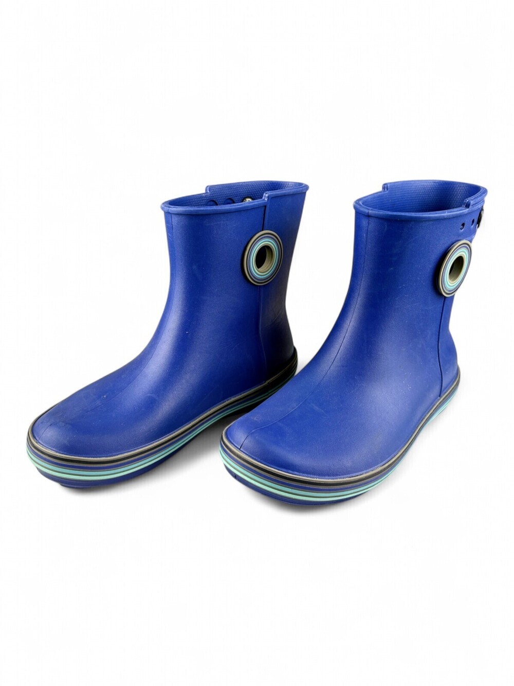 Crocs Women's Waterproof Rain Boots Size 7 Blue Short Boot